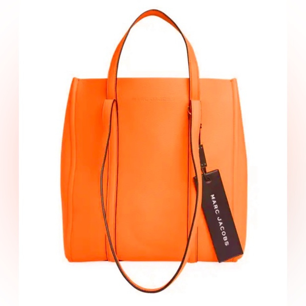 NWT Marc Jacobs The Tag Vibrant Orange Tote - Picture 2 of 16